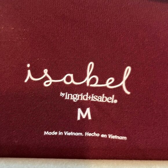 Knit Maternity Maroon Flutter Short Sleeve Isabel pant Jumpsuit medium - Picture 8 of 9